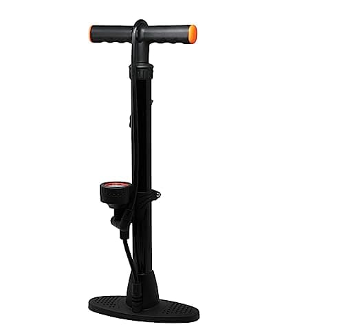 Image of Bike Cycling Floor Track Pump With High Pressure Gauge Black 160 PSI
