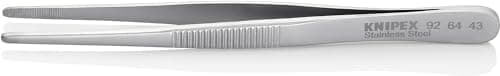 Image of KNIPEX Universal Tweezers Matt Finish Serrated 120 mm, 92 64 43