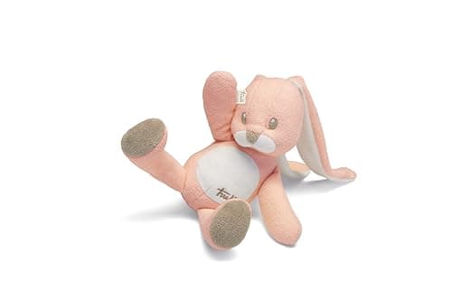 Image of Trudi Pink Rabbit Teddy bear plush baby newborn 0+ | 36x17x12cm size M baby collection | model 28170