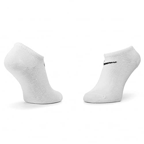 Image of Nike Unisex Adult Lightweight No-Show Lightweight No-Show Socks (3 Pair), White (Weiß), L (Manufacturer Size: L)