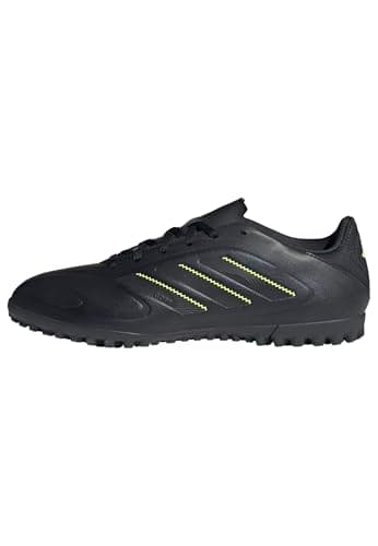 Image of adidas Unisex COPA Pure III Club Turf Football Boots, core Black/DGH Solid Grey/Lucid Lemon, 10 UK
