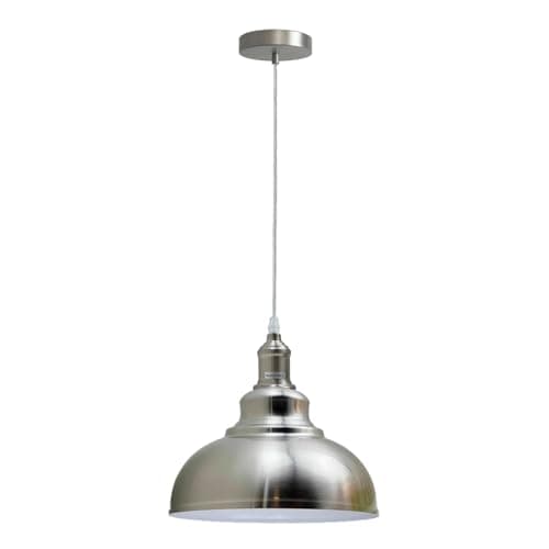 Image of LEDSone Vintage Curvy Dome Pendant Light 95cm Adjustable Hanging Ceiling Fixture Metal Orange for Homes, Restaurants, Cafes, Bars, Offices and Stylish Spaces