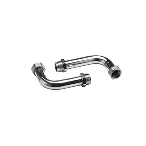 Image of JG Speedfit JGUFHMANELB/2 Manifold Elbow Connector Nickel Plated, White