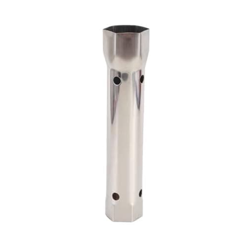 Image of Hotooldo 1 Pcs Tubular Box Spanner,Metric Box Wrench, Torque Bar Socket, Duel-Ended Shower Valve Socket Wrench for Water Tap Installation and Maintenance ID24mm-27mm*L150mm*1.5mm thicknesses