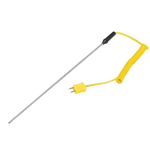 Image of sourcing map K Type Surface Thermocouple Probe 3x300mm Handheld Needle Tip Temperature Sensor -50 to 1200°C(-58 to 2192°F)