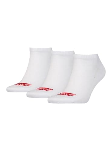 Image of Levi's Unisex Recycled Cotton Sneaker Sock, White, 39/42