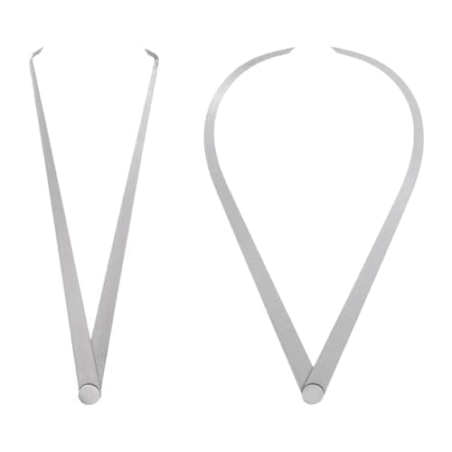 Image of TA-VIGOR Calipers Set 300mm 12 Inch, Firm Joint Inside Outside Caliper 410 Stainless Steel Measuring Tool, Internal External Callipers for Diameter Thickness Measurement