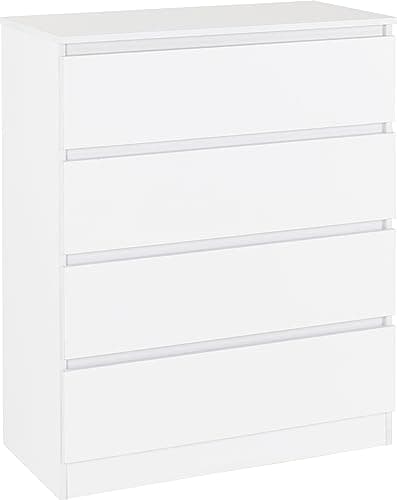 Image of Seconique Malvern 4 Drawer Chest in White