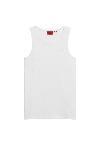 Image of Superdry Men's Essential Logo Vest Ub T-Shirt, Optic, S