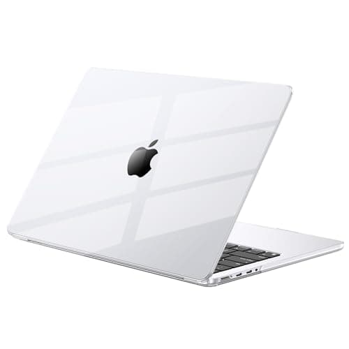 Image of EooCoo Compatible for MacBook Pro 16 inch Case 2026 M5 A3428 A3429 M4 A3403 A3186 M3 A2991 M2 A2780 M1 A2485 Pro/Max, Transparent Plastic Hard Shell Cover 2025-2021,Smooth Shiny Surface, Crystal Clear