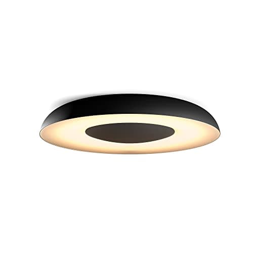 Image of Philips Hue White Ambiance Still Smart Ceiling Light [Black] with Bluetooth, Works with Alexa, Google Assistant and Apple Homekit