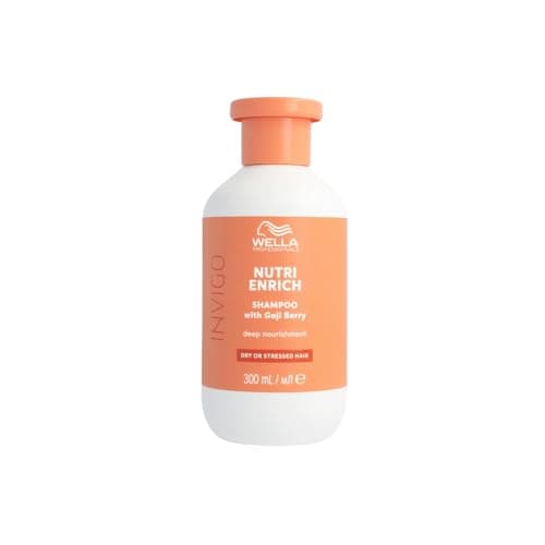 Image of Wella Professionals Invigo Nutri Enrich Deep Nourishing Shampoo - Instant Deep Nourishment Shampoo With Oleic Acid and Goji Berry - Restore Dry and Damaged Hair 300ml