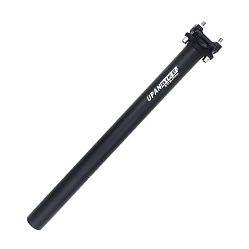 Image of UPANBIKE Bike Seatpost Aluminum Alloy φ25.4 28.6 27.2 30.9 31.6mm*400mm Extender Length Seat Post for Mountain Bike(Black φ30.9mm)