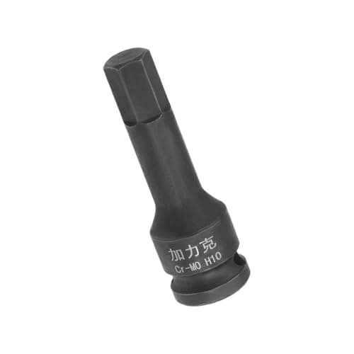 Image of TA-VIGOR Impact Hex Bit Socket, 3/8" Drive x H10 (10mm) Allen Key Socket, Premium CR-MO Steel Bits, Hex Bit with 60mm Length for Torque Wrench, Ratchet Wrench, Impact Power Drills