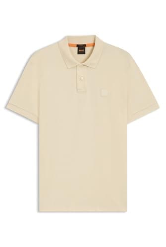 Image of BOSS Mens Passenger Polo Shirt Short Sleeve Cotton Open Yellow 767 XXL