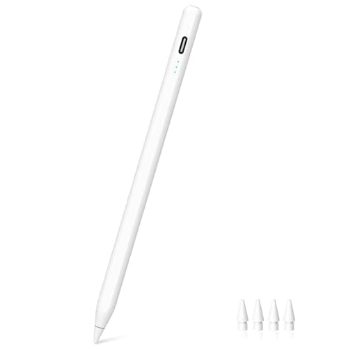 Image of Stylus Pen for iPad (2018-2025) - 13 Minutes Fast Charging, Palm Rejection,Tilt Sensitivity, Compatible Apple iPad 11 A16/10/9/8/7/6th Gen, Pro 12.9/11/13 Inch M4, Air 3/4/5/M2/M3, Mini 5/6/7