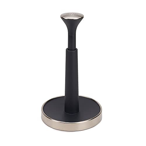 Image of Joseph Joseph Push and Tear kitchen Roll Holder for Easy Tearing Off (Maximum Height of the Kitchen Roll of 24 cm), Dark Grey, 85140, 16