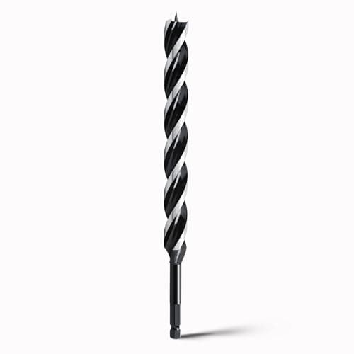Image of hsawbit Wood Drill Bits, 25mm x 300mm Auger Drill Bit Extra Long Drill Bits Wood Plastic, Drywall Woodworking Hole Drill Bit