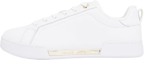 Image of Tommy Hilfiger Womens Fw0fw07634 Low Top, White, 6.5 UK