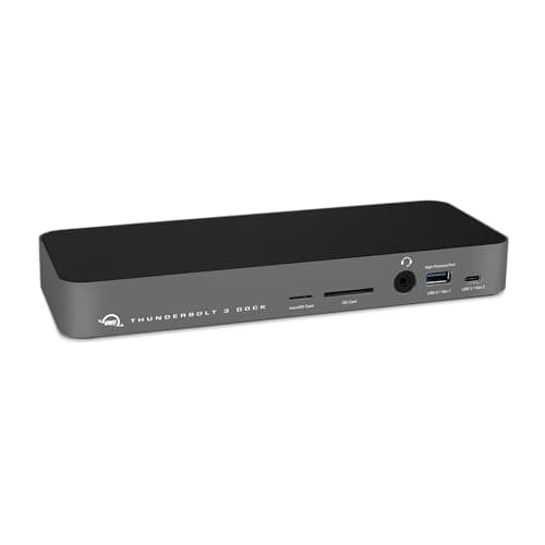 Image of OWC - Thunderbolt Dock - 14-Port w/Cable, Space Gray, 2x Thunderbolt 3, 1x USB 3.2 Type-C, 5x USB 3.2 Type-A, Mini DisplayPort, Ethernet, Digital Audio Output, 3.5mm Stereo Audio, SD-Card and microSD