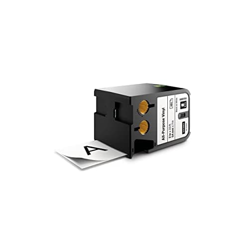 Image of DYMO XTL All-Purpose Vinyl Labels | 54 mm x 7 m | Black on White