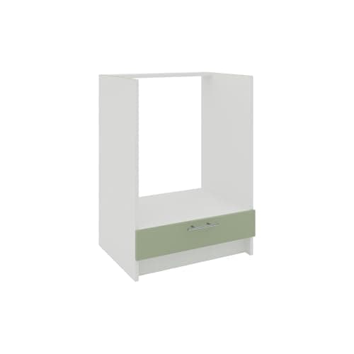 Image of JD Greta Kitchen Base Oven Cabinet – 600mm – Base Kitchen Oven Unit (Without Worktop) - Sage Green Matt