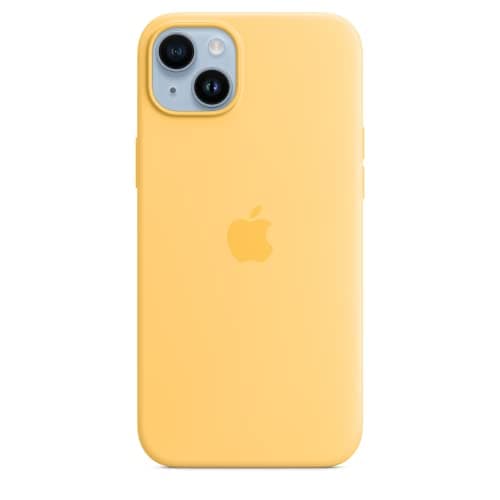 Image of Apple iPhone 14 Plus Silicone Case with MagSafe - Sunglow ​​​​​​​