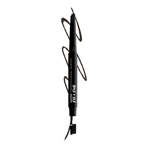 Image of NYX Professional Makeup, Fill & Fluff Eyebrow Pomade Pencil, Creamy Pomade Formula, Precise Tip, Paddle Brush for Blending, Dual Ended Fill & Fluff Eyebrow, Espresso