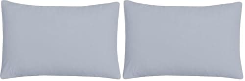 Image of Sleepdown Pillow cases 100% Pure Cotton Pack of Two Housewife Luxury Soft Cosy Pillow Cover Set - Grey - 48 x 74 cm, (5056557501090) (Pack of 2)