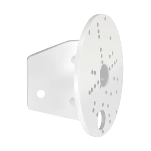 Image of Eglo Outdoor Spotlight Corner Wall Mount, Steel Corner Bracket for Outdoor Lamps, Colour: White, Ø: 11.2 cm (4.4")