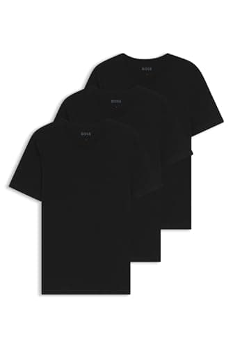 Image of BOSS Men's 3-Pack V Neck Jersey T-Shirts Underwear, Black, XXL (Pack of 3)