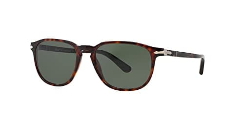 Image of Persol PO3019S 24/31 Brown Havana PO3019S Oval Sunglasses Lens Category 3 Size 55mm
