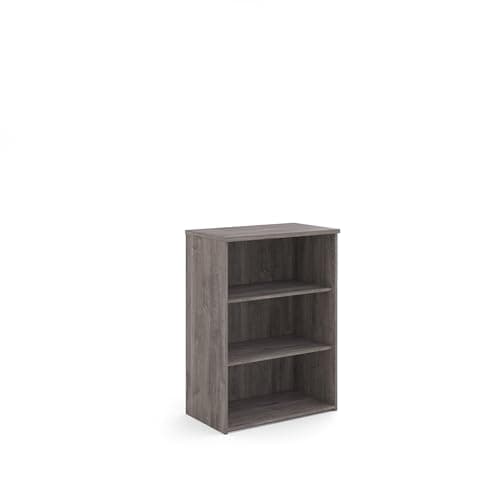 Image of Mr Office Universal bookcase 1090mm high with 2 shelves, Grey oak