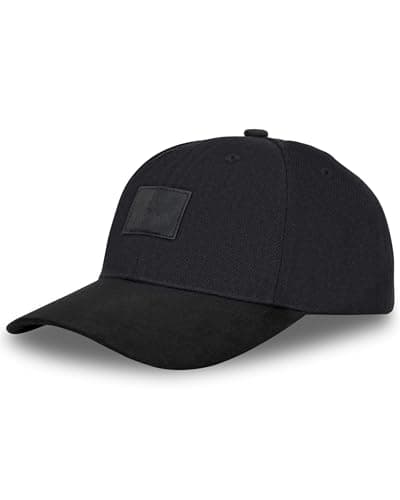 Image of Johnny Urban Cap Men and Women Snapback Black - Dean - Stylish Baseball Cap Adjustable & with Logo Badge - One Size Unisex - Comfortable Trucker Hat