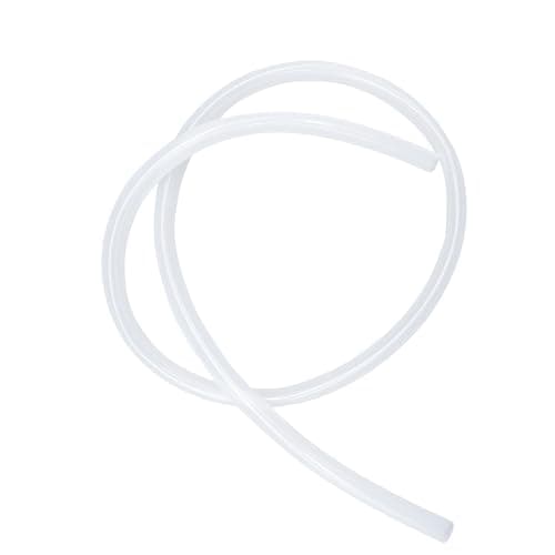 Image of LAVMHAB Transparent Silicone Tube, Food-Grade Hose, Size 8.0mm x 12.0mm, Length 1.2m (3.9ft), Thickness 2.0mm, Flexible Rubber Silicone Tubing for Air/Water Pipes