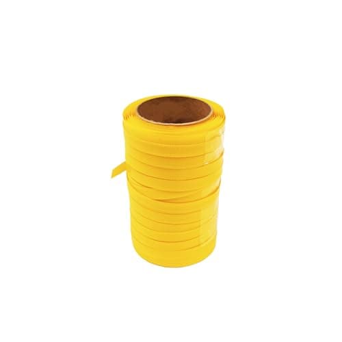 Image of Trojan Heavy Duty Strapping Roll 12mm Wide Yellow Economy Size Pastic Hand Pallet Banding 100m 310kg Brake Strain