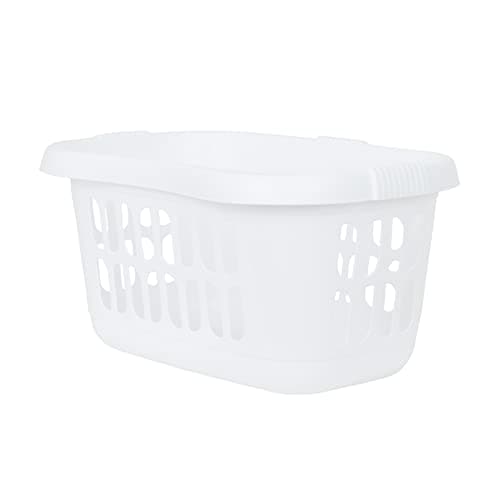 Image of 2 x Wham Casa Plastic Hipster Laundry Basket Ice White