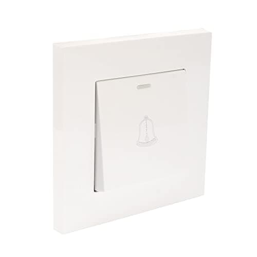 Image of sourcing map Doorbell Push Button Switch Wall Mounted Resettable Square White AC 250V 16A