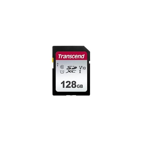 Image of Transcend SDC300S 128GB SDXC Class 10 U1 V10 Memory Card, Speed up to 100MB/s for Digital Cameras TS128GSDC300S