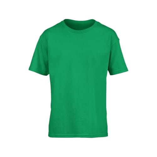 Image of Youngly Value Weight Unisex Kids Original 100% Cotton T-Shirt (UK, Age, 9 Years, 11 Years, Regular, Kelly Green)