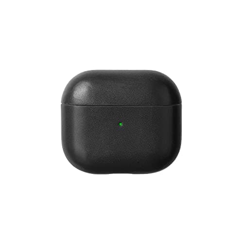 Image of Native Union Leather Case for AirPods (3rd Gen) – Handcrafted fully-wrapped genuine Italian leather case – Compatible with Qi wireless chargers – For AirPods (Black)