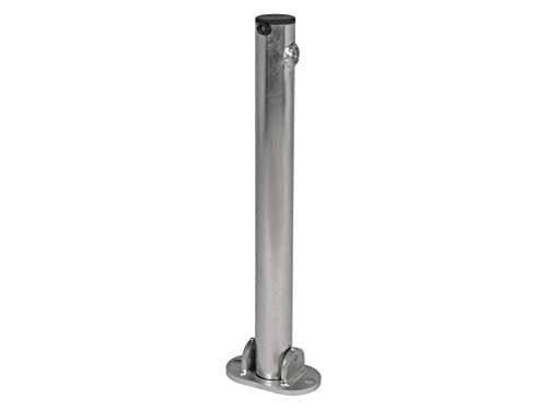 Image of Folding Parking Post, Heavy Duty Steel Lockable Fold Down Driveway Car Security Bollard, Driveway Security Post Barrier with High Security Keys & Fixings (Zinc, Pack of 1)