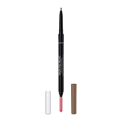 Image of Rimmel London Brow Pro Micro Ultra-Fine Precision Pencil & Brush, Natural-looking Defined Brows, Blonde, 0.03 g