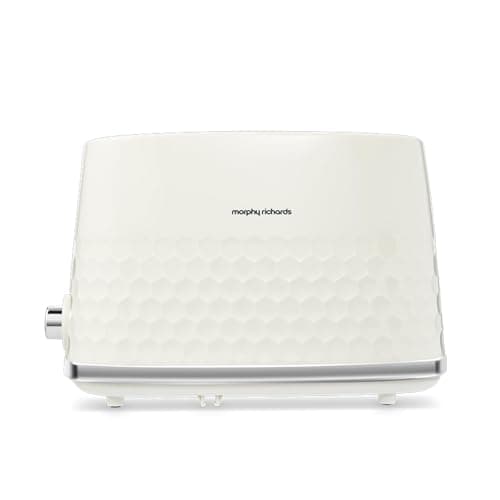 Image of Morphy Richards Hive 2 Slice Toaster, Variable Browning, Removable Crumb Tray, Cancel, Defrost, Reheat, Anti-jam feature, Gloss Finish, 850W, Cream, 220032
