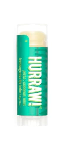 Image of Hurraw! Pitta (Coconut, Mint, Lemongrass) Lip Balm: Organic, Certified Vegan, Cruelty and Gluten Free. Non-GMO, 100% Natural Ingredients. Bee, Shea, Soy and Palm Free. Made in USA