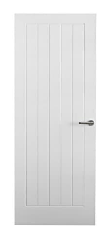 Image of Premdor 37511 762 x 1981 x 35 mm 5-Panel Vertical Textured Interior Door