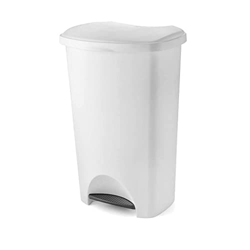 Image of Addis Plastic 50Ltr Pedal Bin White