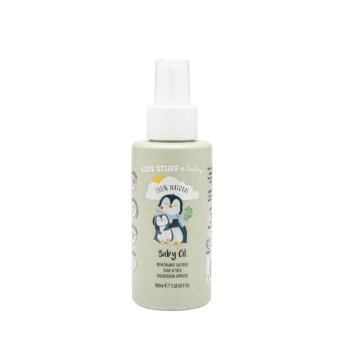 Image of Kids Stuff Baby | Baby Oil 100ml | 100% Natural | Organic Lavender Oil | Suitable for Newborn Skin | Dermatologically & Paediatrician Approved | Kind to Sensitive Skin | Vegan | Cruelty-Free