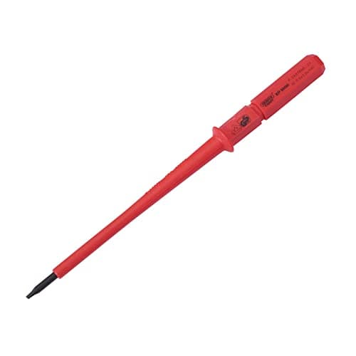 Image of Draper 24737 Ergo Plus Plain Slot 3 mm Tip VDE Interchangeable Screwdriver Blade, 100 mm Length