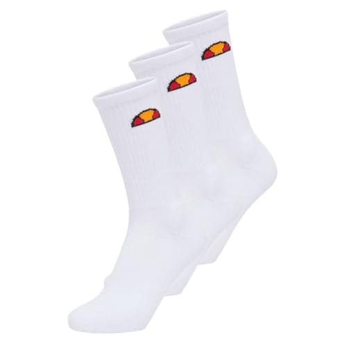 Image of ellesse Tisbi 3 Pack Sock White 12-14